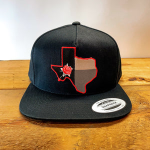 Big Classic Snapback Hat with Texas Red Rose Patch - Hats - BIGGIE TX (6957078380700)