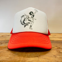Load image into Gallery viewer, Big Cowgirl and Catfish Dance Trucker Hat - Hats - BIGGIE TX (6093259374748)
