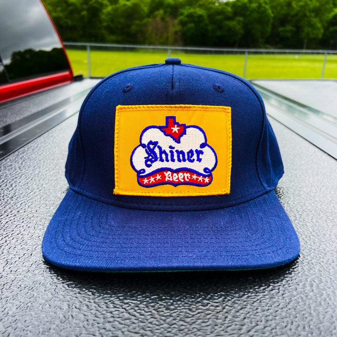 Big Flatbill Snapback Hat with Shiner Bock Patch - Hats - BIGGIE TX (6677064253596)