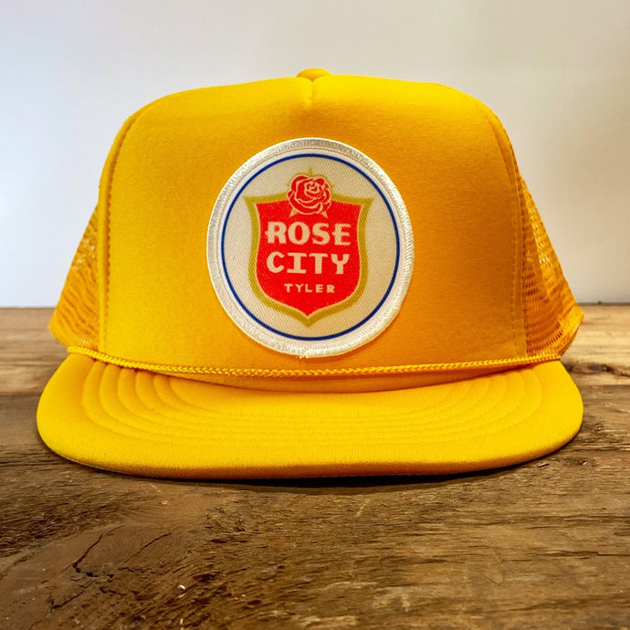 Big Rose City / Tyler, TX (Lone Star Style) Patch Trucker Hat - Hats - BIGGIE TX (5779237568668)