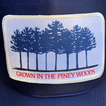 Load image into Gallery viewer, BIGGIE TX - &quot;Grown In The Piney Woods&quot; Patch on Lil&#39;BIGGIE Size Trucker Hat - Hats - BIGGIE TX (5880296997020)
