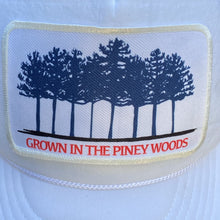 Load image into Gallery viewer, BIGGIE TX - &quot;Grown In The Piney Woods&quot; Patch on Lil&#39;BIGGIE Size Trucker Hat - Hats - BIGGIE TX (5880296997020)
