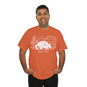 Chill Y'all Armadillo Short Sleeve T-Shirt - Texas Heat - T-Shirt - BiggieTexas