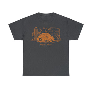 Chill Y'all Armadillo Short Sleeve T-Shirt - Texas Heat - T-Shirt - BiggieTexas