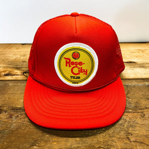 Regular Size Rose City / Tyler, TX (Mineral Water Style) Patch Trucker Hat - Hats - BIGGIE TX (5849939214492)