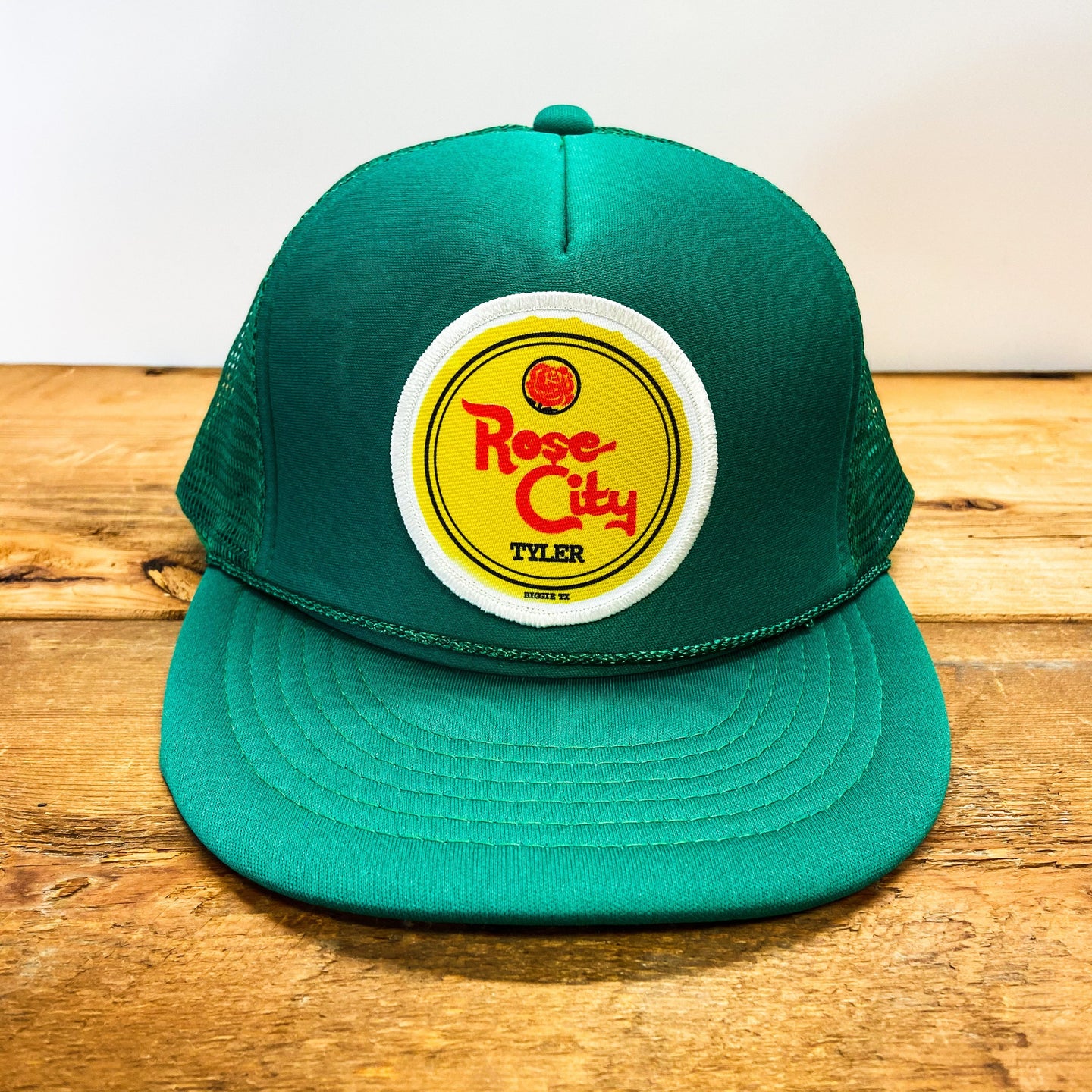 Regular Size Rose City / Tyler, TX (Mineral Water Style) Patch Trucker Hat - Hats - BIGGIE TX (5849939214492)