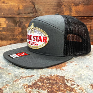 Richardson Flat Bill Snapback with Lone Star Beer Patch - Hats - BIGGIETX (6709219197084)