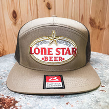 Load image into Gallery viewer, Richardson Flat Bill Snapback with Lone Star Beer Patch - Hats - BIGGIETX (6709219197084)
