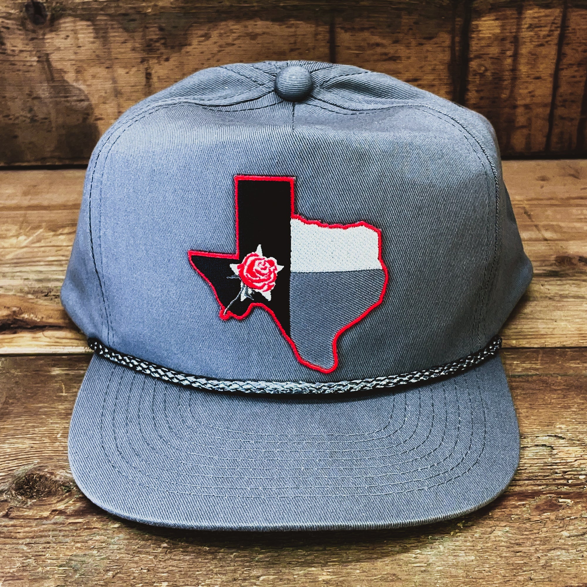 Charcoal Vintage Texas Patch Trucker Hat